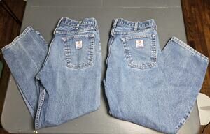 Vintage 2 Tyndale FR Flame Resistant Jeans Made USA 36x29 Workwear Denim LT471